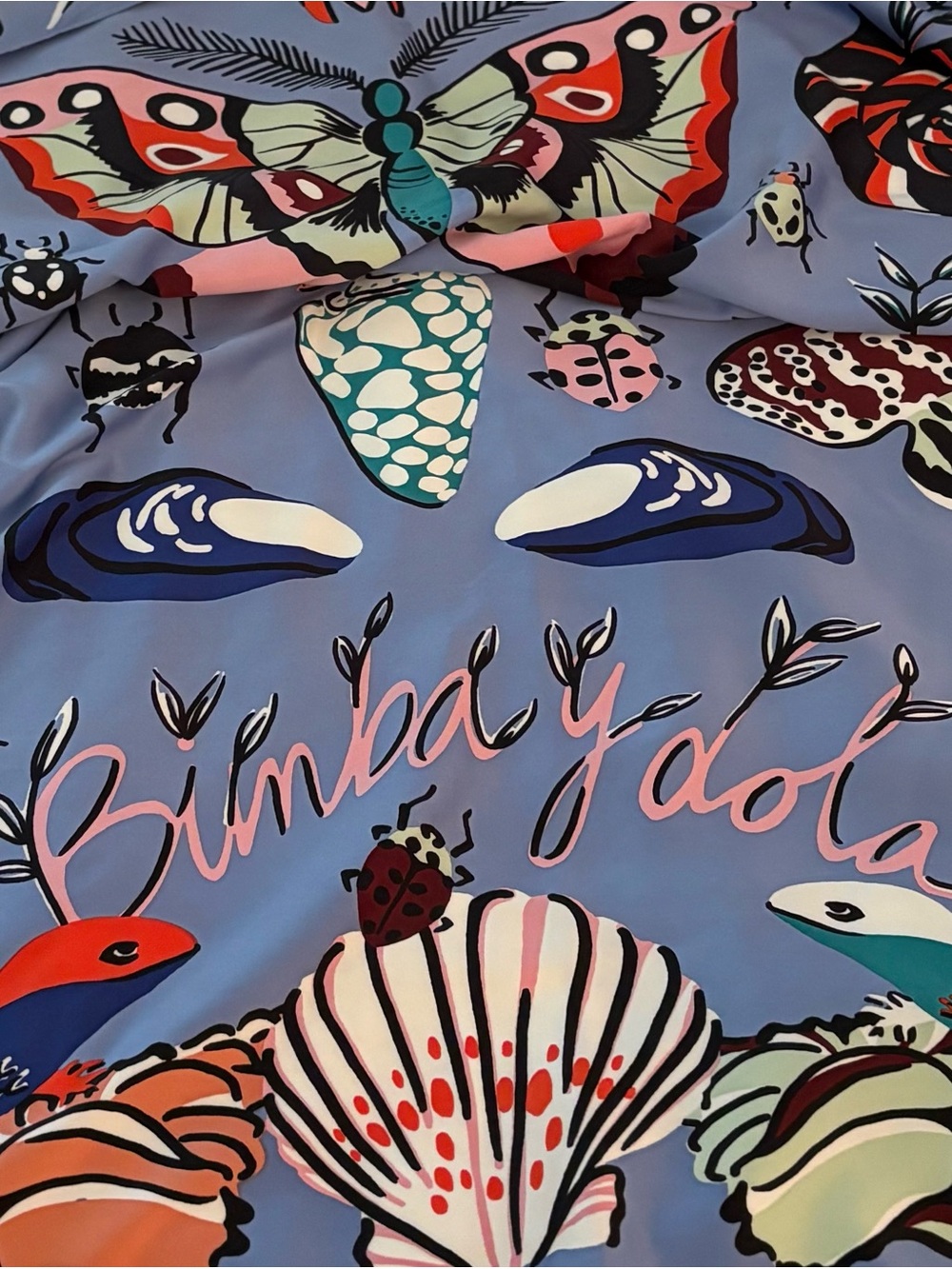 BIMBA Y LOLA Butterfly Scarf, blue
